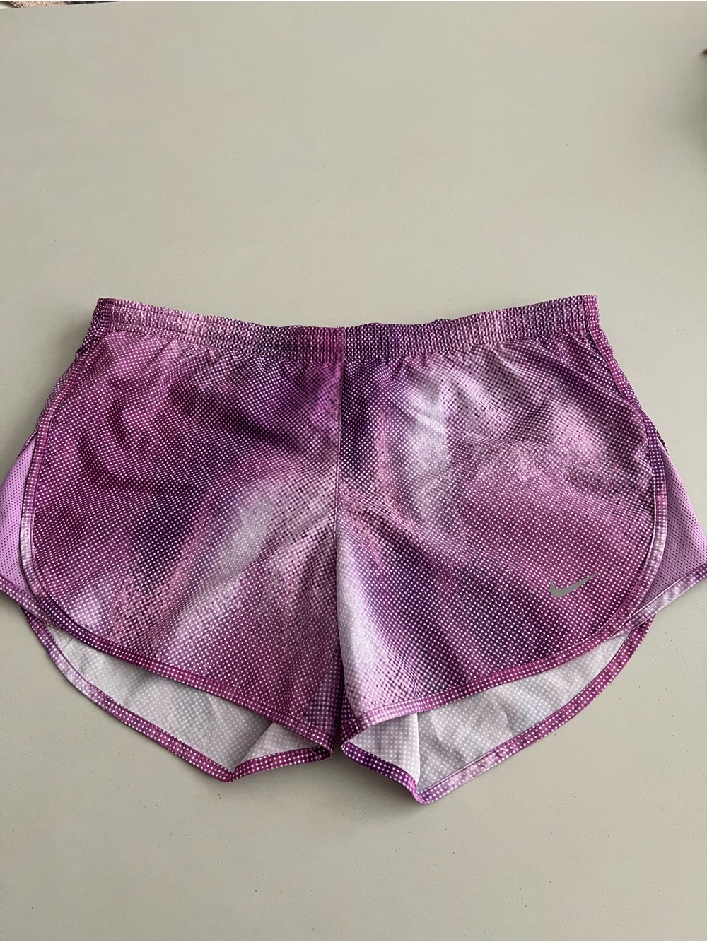 Nike Women's Modern Tempo Purple Dri-Fit Athletic Running Shorts Size XS